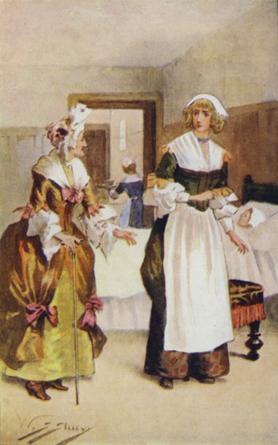 Gertrude enfrentó a Lady Scrope con mejillas sonrojadas y ojos brillantes de W.S. Stacey